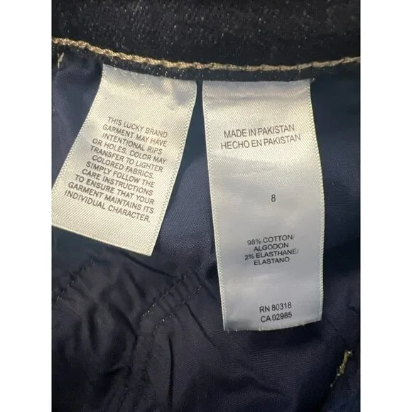 NWT Lucky Brand Womens Stevie Two Way Stretch Blue High Rise Flare Jeans US Sz 8 - Picture 11 of 16